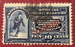 Philippines 1901 Scott E1 SURCHARGE On US SPECIAL DELIVERY STAMP 10c Dark Blue Used (Filipinas USA - Philippinen