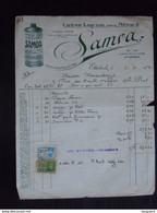 Facture 1942 Crême Liquide Pour Métaux SAMVA Etterbeek Pour Maison Moranduzzo Ath - Droguerie & Parfumerie