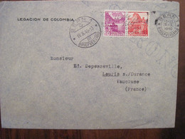 1940 Suisse Legacion De Colombia Cover Pour Lauris Sur Durance - Covers & Documents