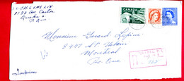 1959 - Lettre  Recommandée De Québec Pour Montréal - Entier Postal-  Devant D'enveloppe - Only Front Of Envelope - Lettres & Documents