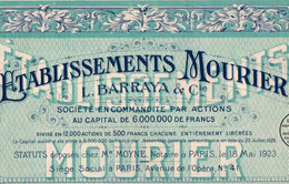 3 X Ets. MOURIER L. BARRAYA & Cie – 1923, 1931 + 1936 - Tourism