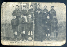 Cpa Du 29 Lesneven Collège - Les Moyens équipe 1ère De L' Hirondelle ( 1911-1912)  AOUT22-18 - Lesneven