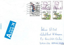 BELGIUM - 2021 - STAMPS  COVER  FROM  BELGIUM TO DUBAI. - 2011-2014