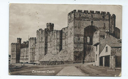 Wales Postcard Caernarvonshire Castle Rp Posted 1915 - Caernarvonshire