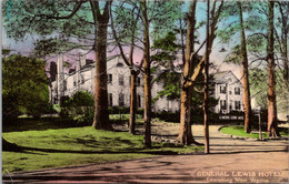 West Virginia Lewisburg The General Lewis Hotel 1950 Handcolored Albertype - Autres & Non Classés