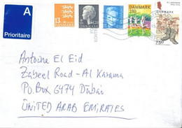 DENMARK  - 2022 - STAMPS  COVER TO DUBAI. - Covers & Documents