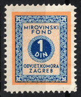 Yugoslavia Croatia - Revenue Stamp ( Lawyer Pension Salary Tax Stamp) - 1930's  - Used - 1 Din - Service