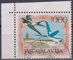 Yougoslavie (Poste Aérienne) (Perf.12½) YT PA60 Mi 2099A Année 1985 (Used °) Animaux - Oiseaux - Avion - Luchtpost