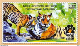 India 2022 2nd International Tiger Forum 1v Stamp MNH - Andere & Zonder Classificatie