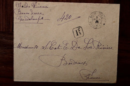 Guadeloupe 1926 France Registered Cover Mail Recommandé Basse Terre Reco R - Lettres & Documents