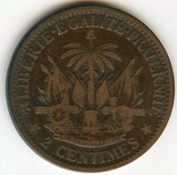 Haïti 2 Centimes 1881 An 78 KM 43 - Haïti