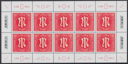 !a! GERMANY 2020 Mi. 3564 MNH SHEET(10) - Philatelic Day; Reprint Of AM-Post-stamp - 2011-2020