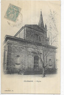 D 13 PELISSANNE.  L EGLISE  CARTE ECRITE - Pelissanne