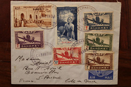 1940's AOF Dahomey Caisse Maritime Des Chargeurs Réunis France Cover Air Mail Par Avion - Brieven En Documenten