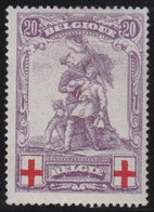 Belgie  .  OBP   .    128     .    *  .    Ongebruikt Met Gom   .   /    .  Neuf Avec Gomme - 1914-1915 Red Cross