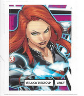 CARTE STICKER MARVEL LECLERC 2020 - N° 047 - BLACK WIDOW - Marvel