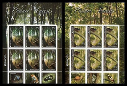 Europa Cept - 2011 - Romania, Rumenien - 2.Sheetlet Of 6 Set (Forests) ** MNH - 2011