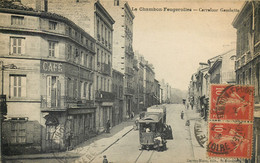 42 - LE CHAMBON FEUGEROLLES - Carrefour Gambetta En 1921 - Tramway - Le Chambon Feugerolles