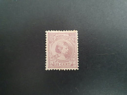 NVPH Hangend Haar 42. Vermoedelijk Nagegomd. - Unused Stamps