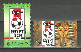 Egypt - 2003 - ( Egypt’s Bid For Hosting 2010 World Cup Soccer Championships ) - Set Of 2 - MNH (**) - Neufs