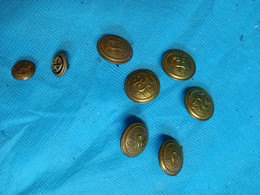 Lot Boutons Anciens Militaria - Boutons