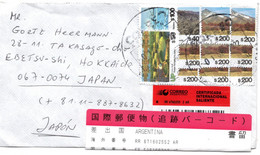 61474 - Argentinien - 2022 - 6@$200 Landschaften MiF A R-Bf AYACUCHO -> Japan - Storia Postale