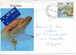 61483 - Australien - 1988 - $1 Kap Der Guten Hoffnung EF A LpBf SOUTH WEST ROCKS -> Belgien - Lettres & Documents