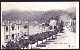 1900 Gelaufene AK, Kursaal Beim Bahnhof Von Luino. Schweizer Frankatur - Luino