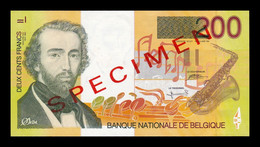 Bélgica Belgium 200 Francs ND (1995) Pick 148s Specimen SC UNC - Autres & Non Classés