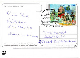 61520 - San Marino - 2011 - €0,65 Garibaldi EF A AnsKte SAN MARINO -> Deutschland - Covers & Documents