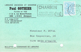 Ancienne Carte Postale De La Librairie Ancienne Et Moderne Paul Gothier, Rue Bonne-Fortune, Liège (1979) - Imprenta & Papelería