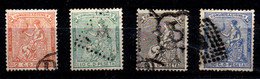 España Nº 132, 134/5, 137. Año 1873 - Used Stamps