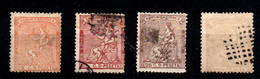España Nº 131/32, 135, 138. Año 1873 - Used Stamps