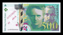 Francia France 500 Francs Pierre, Marie Curie 1994 Pick 160As Specimen SC UNC - 500 F 1994-2000 ''Pierre En Marie Curie''