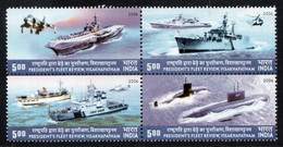 India 2006 9th President Fleet Review, Visakhapatnam 4v Se-tenant Block MNH, As Per Scan - Other & Unclassified