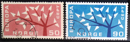 EUROPA 1962 - NORVEGE                      N° 433/434                      OBLITERE - 1962