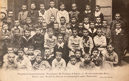 Montsoult - Premiers Communiants - Paroisses Sainte Thérèse D’aquin Sainte Germain Des Prés - Année 1911 - Montsoult