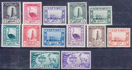 Italy Colonies Somalia (A.F.I.S.) 1950 Sassone#1-11 + E1-E2, Mint Never Hinged - Somalie