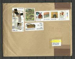 IRLAND IRELAND 2022 Cover To Estonia Stamps Remained Uncancelled! Igel Design Food Etc. - Lettres & Documents