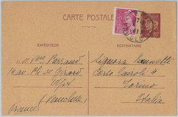 75155 - FRANCE - Postal History - STATIONERY CARD Added Stamps To ITALY 1941 - Other & Unclassified