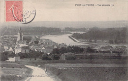 CP FRANCE - 89 - Pont Sur Yonne - Vue Générale - Oblitérée à Pont Sur Yonne - Pont Sur Yonne
