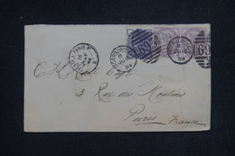 ROYAUME UNI - Enveloppe De Scarborough Pour La France En 1884 - L 132878 - Covers & Documents