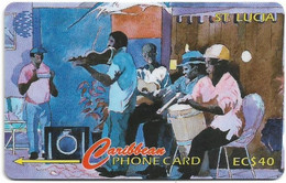 St. Lucia - C&W (GPT) - Musicians Of St. Lucia - 22CSLA - 1995, 9.400ex, Used - Saint Lucia