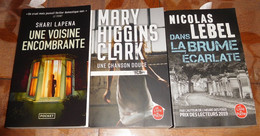 Lot 52 De 3 Thrillers Récents - Paquete De Libros