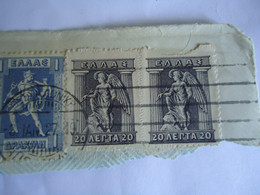 GREECE POSTMARK  ON PAPERS  ΘΕΣΣΑΛΟΝΙΚΗ  1927 - Marcofilie - EMA (Printer)