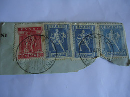 GREECE POSTMARK  ON PAPERS  ΚΑΒΑΛΛΑ   1923 - Marcofilie - EMA (Printer)