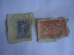 GREECE POSTMARK  ON PAPERS  2  ΒΟΛΟΣ - Marcofilie - EMA (Printer)