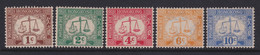 Hong Kong, Scott J1-J5 (SG D1-D5), MLH - Timbres-taxe