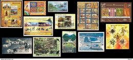 India 2008 Complete/ Full Set Of 16 Mini/ Miniature Sheets Year Pack Sports Military Cinema Fragrant MS MNH As Per Scan - Paons