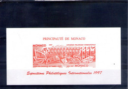 Monaco. Epreuve Essai De Couleur . Expositions Philatéliques Internationales 1997 - Brieven En Documenten